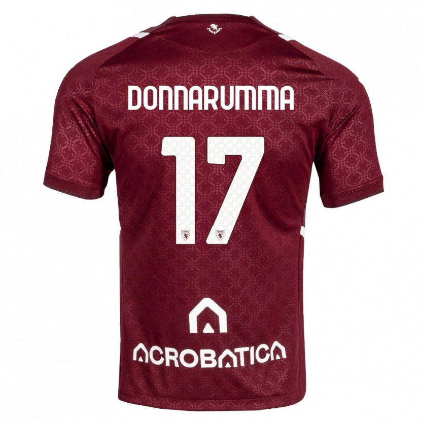 Danxen Kinder Antonio Donnarumma #17 Burgund Weiß Heimtrikot Trikot 2026/27 T-Shirt Österreich