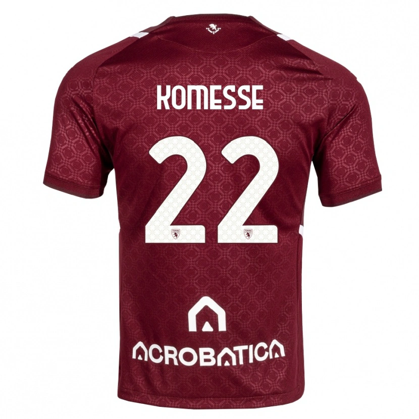 Danxen Kinder Josias Sabone Komesse #22 Burgund Weiß Heimtrikot Trikot 2026/27 T-Shirt Österreich