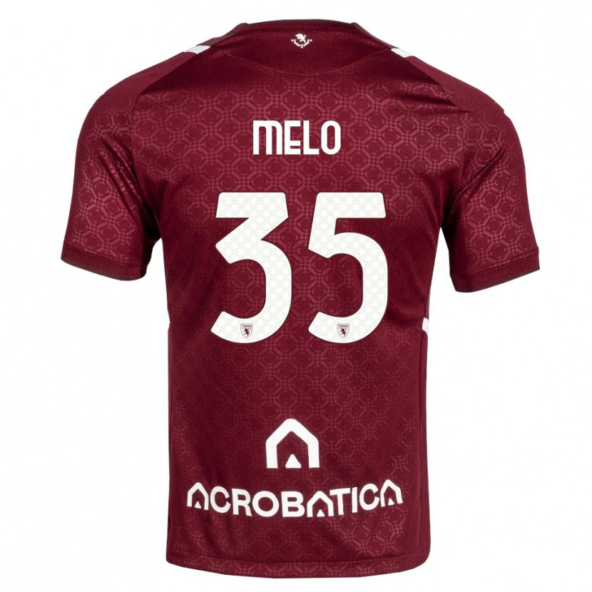 Danxen Kinder Rafael Melo #35 Burgund Weiß Heimtrikot Trikot 2026/27 T-Shirt Österreich