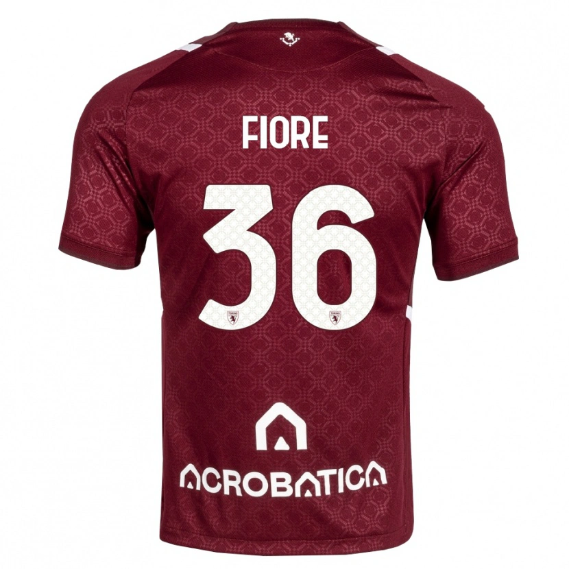 Danxen Kinder Jean Fiore #36 Burgund Weiß Heimtrikot Trikot 2026/27 T-Shirt Österreich