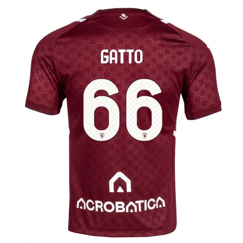 Danxen Kinder Tommaso Gatto #66 Burgund Weiß Heimtrikot Trikot 2026/27 T-Shirt Österreich