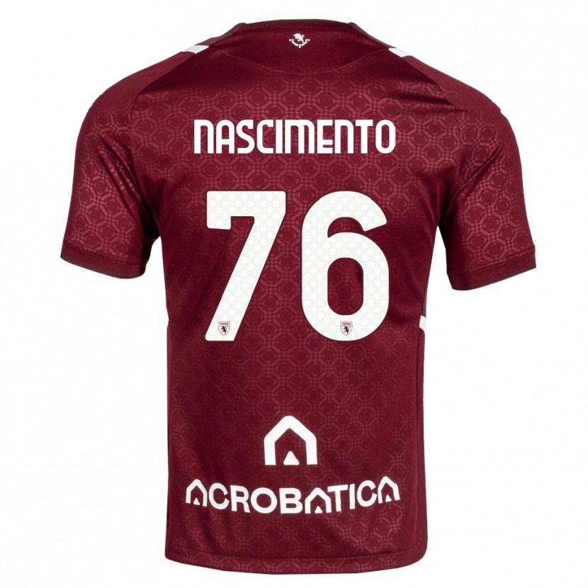 Danxen Kinder Sandro Nascimento #76 Burgund Weiß Heimtrikot Trikot 2026/27 T-Shirt Österreich