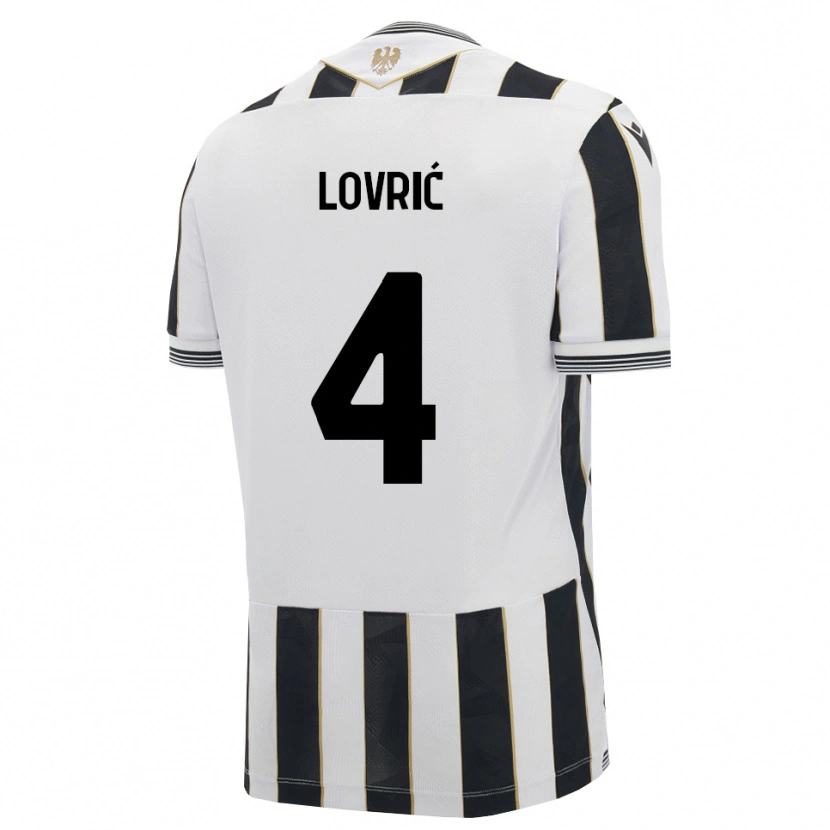 Danxen Kinder Sandi Lovrić #4 Schwarz Weiß Pink Heimtrikot Trikot 2026/27 T-Shirt Österreich