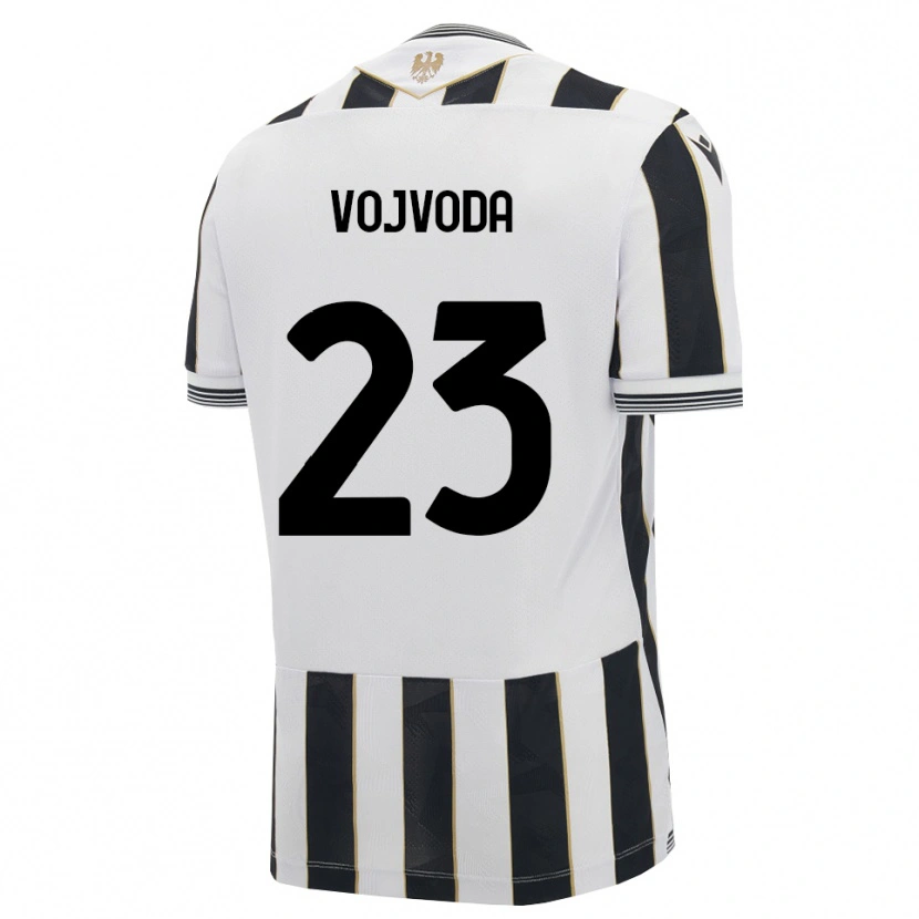 Danxen Kinder Mërgim Vojvoda #23 Schwarz Weiß Pink Heimtrikot Trikot 2026/27 T-Shirt Österreich