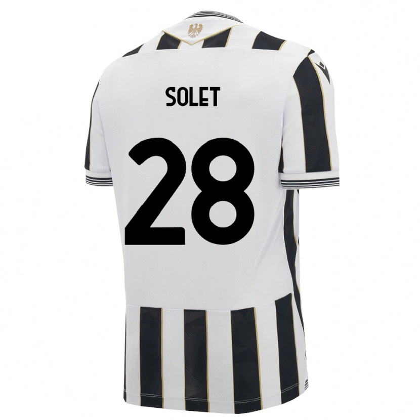 Danxen Kinder Oumar Solet #28 Schwarz Weiß Pink Heimtrikot Trikot 2026/27 T-Shirt Österreich