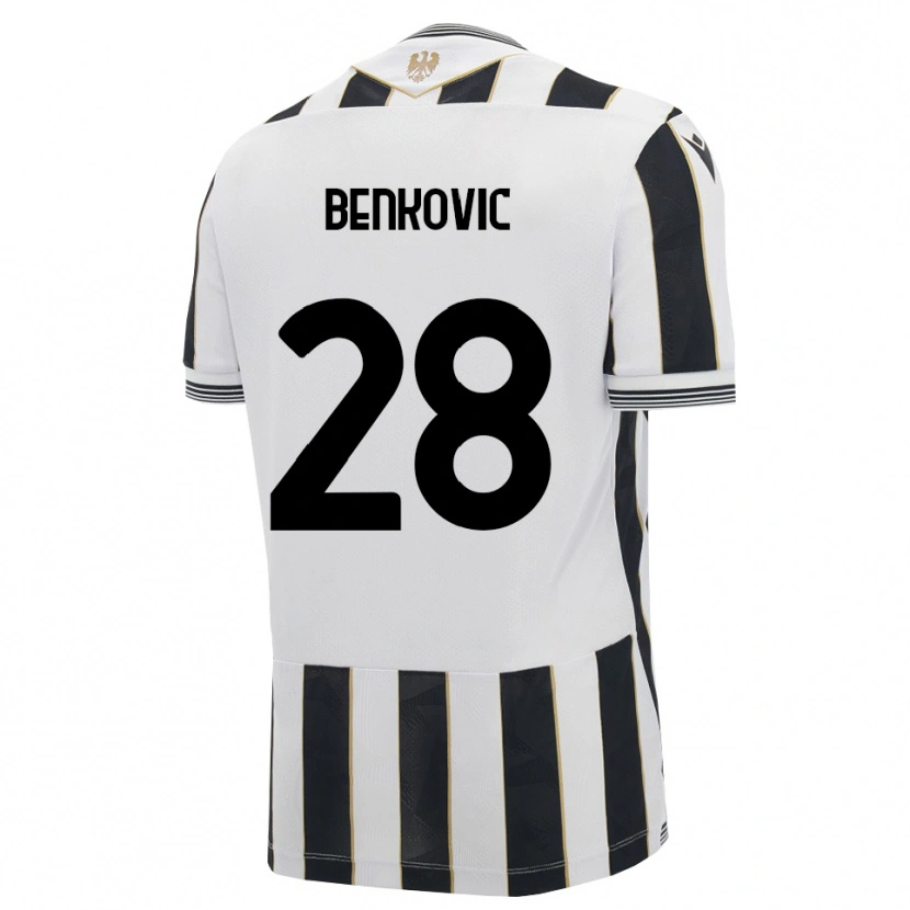Danxen Kinder Filip Benkovic #28 Schwarz Weiß Pink Heimtrikot Trikot 2026/27 T-Shirt Österreich