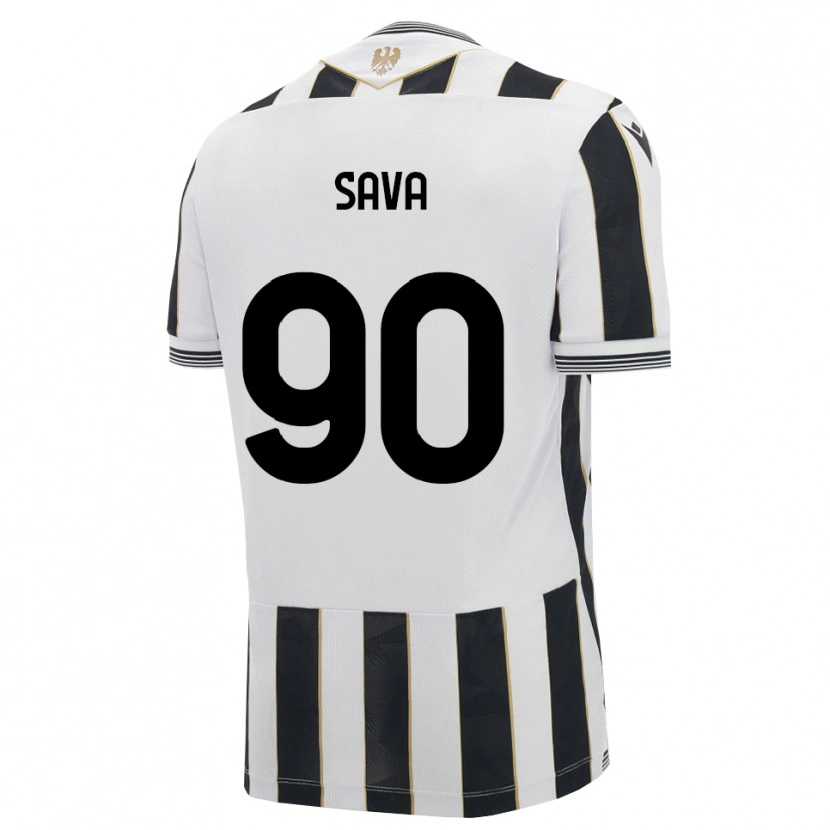 Danxen Kinder Răzvan Sava #90 Schwarz Weiß Pink Heimtrikot Trikot 2026/27 T-Shirt Österreich