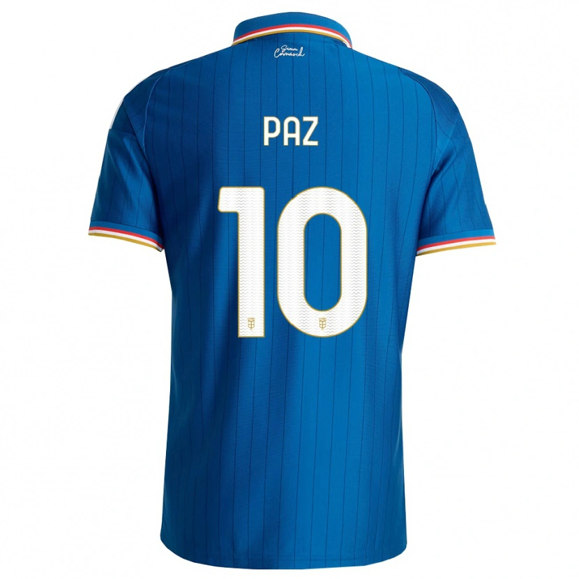 Danxen Kinder Nico Paz #10 Blau Weiß Rot Heimtrikot Trikot 2026/27 T-Shirt Österreich