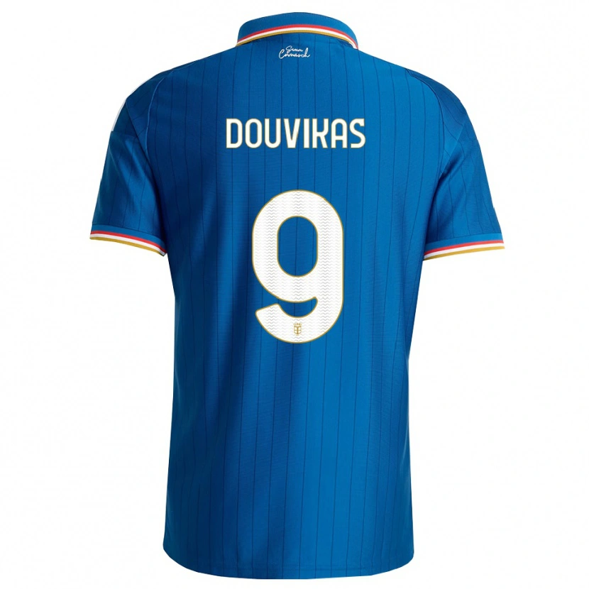 Danxen Kinder Anastasios Douvikas #9 Blau Weiß Rot Heimtrikot Trikot 2026/27 T-Shirt Österreich