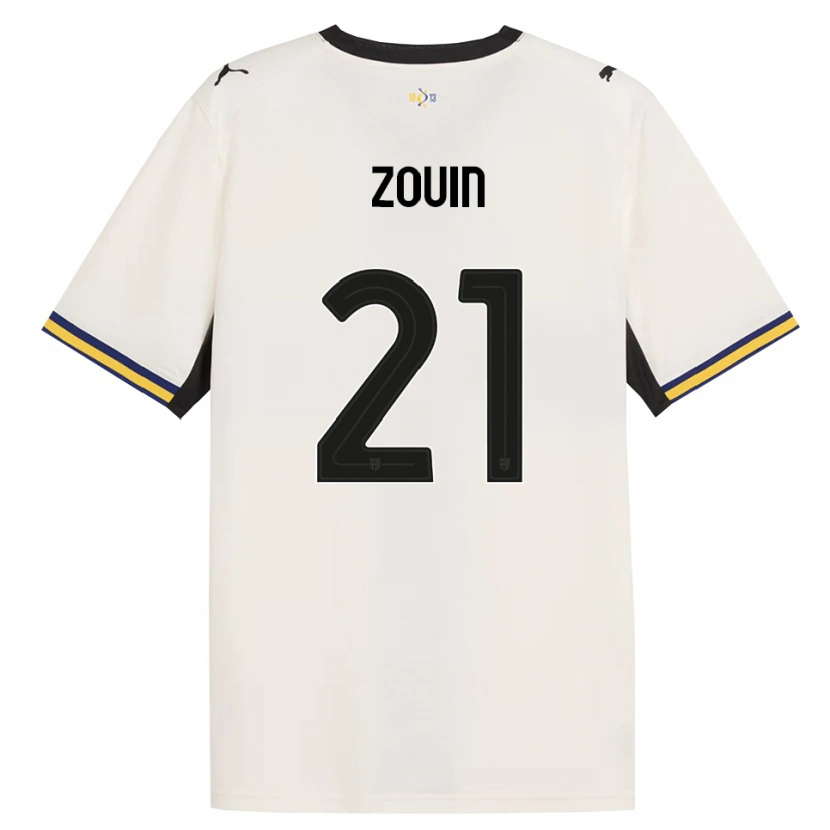 Danxen Kinder Aymen Zouin #21 Creme Schwarz Gelb Heimtrikot Trikot 2026/27 T-Shirt Österreich