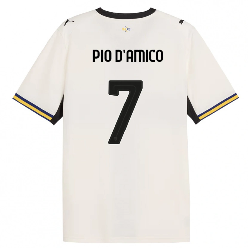 Danxen Kinder Dario Pio D'amico #7 Creme Schwarz Gelb Heimtrikot Trikot 2026/27 T-Shirt Österreich