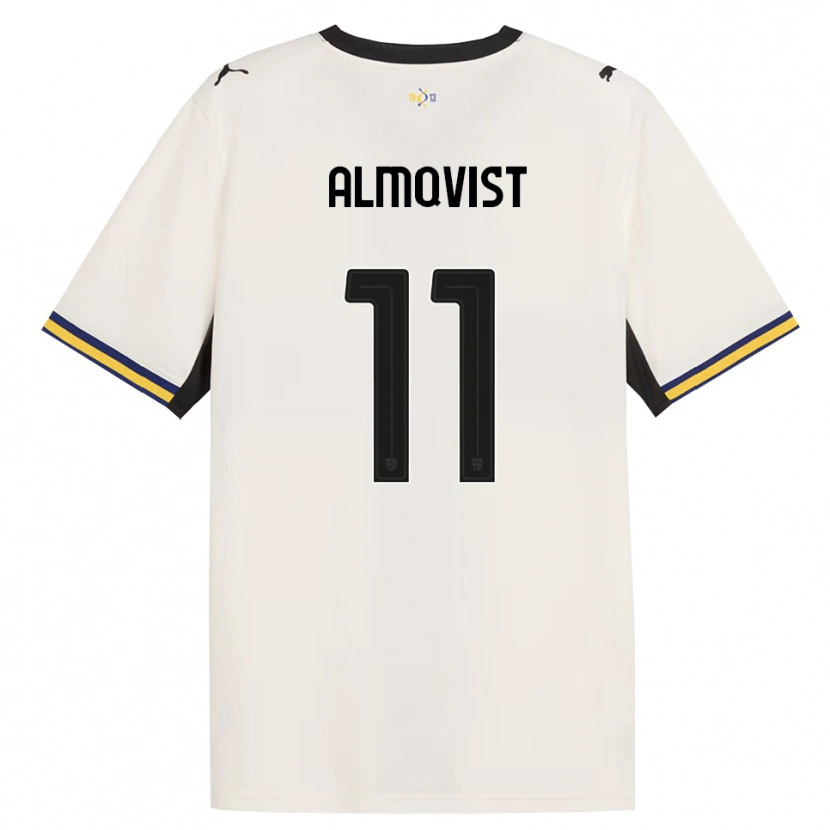 Danxen Kinder Pontus Almqvist #11 Creme Schwarz Gelb Heimtrikot Trikot 2026/27 T-Shirt Österreich