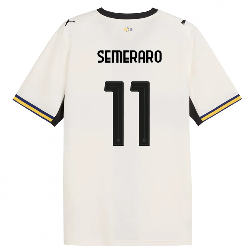 Danxen Kinder Riccardo Semeraro #11 Creme Schwarz Gelb Heimtrikot Trikot 2026/27 T-Shirt Österreich