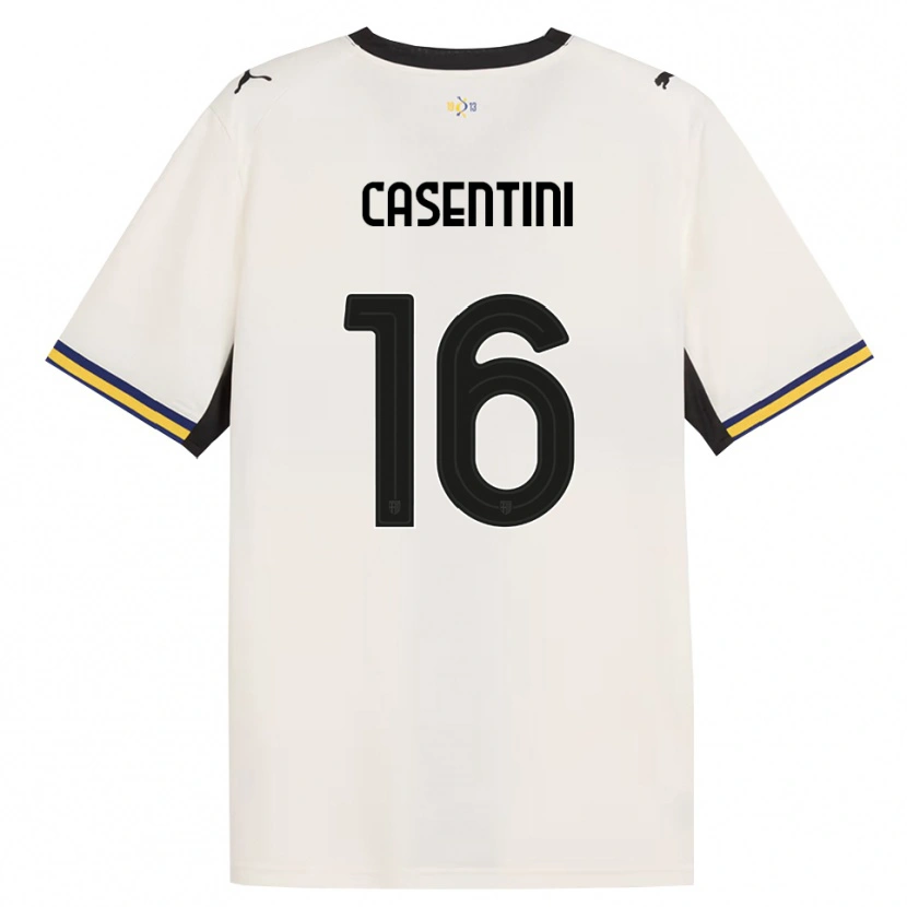 Danxen Kinder Gabriele Casentini #16 Creme Schwarz Gelb Heimtrikot Trikot 2026/27 T-Shirt Österreich