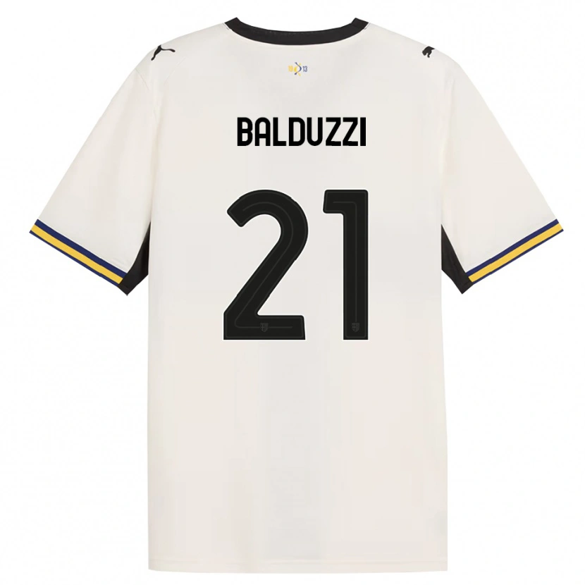 Danxen Kinder Davide Balduzzi #21 Creme Schwarz Gelb Heimtrikot Trikot 2026/27 T-Shirt Österreich