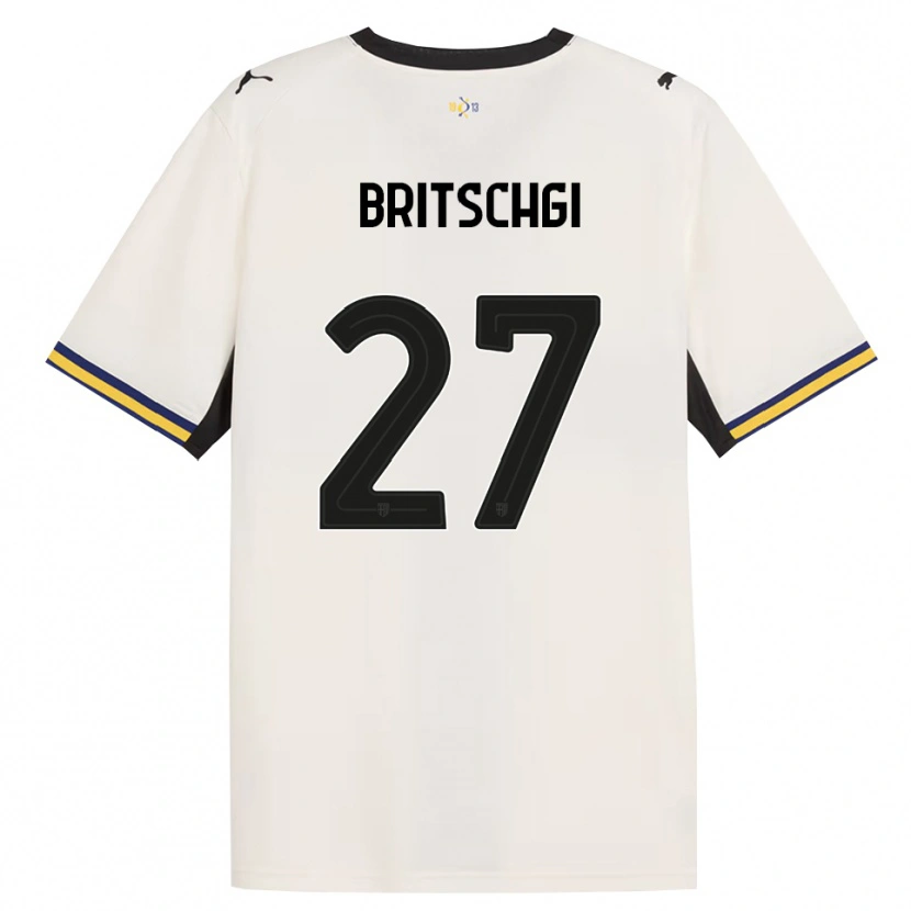 Danxen Kinder Sascha Britschgi #27 Creme Schwarz Gelb Heimtrikot Trikot 2026/27 T-Shirt Österreich