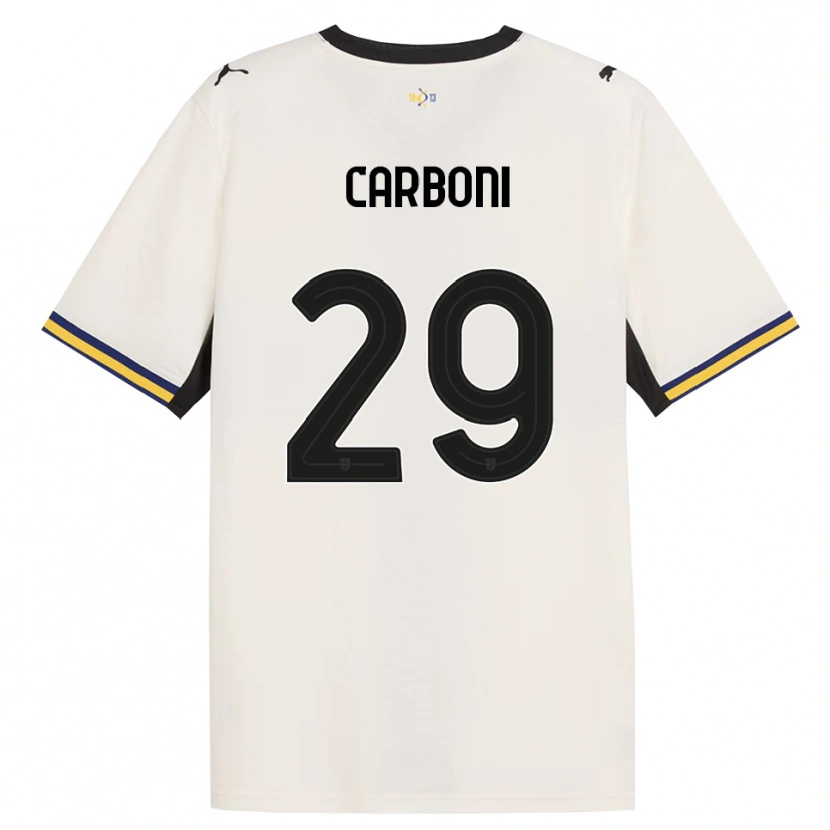 Danxen Kinder Franco Carboni #29 Creme Schwarz Gelb Heimtrikot Trikot 2026/27 T-Shirt Österreich