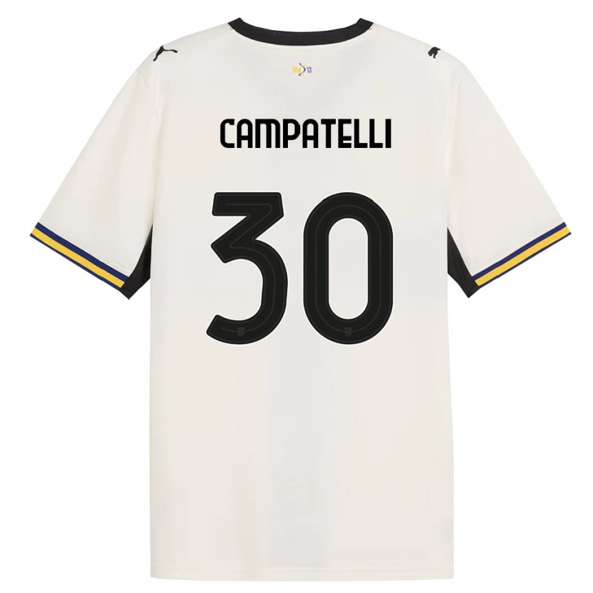 Danxen Kinder Marco Campatelli #30 Creme Schwarz Gelb Heimtrikot Trikot 2026/27 T-Shirt Österreich