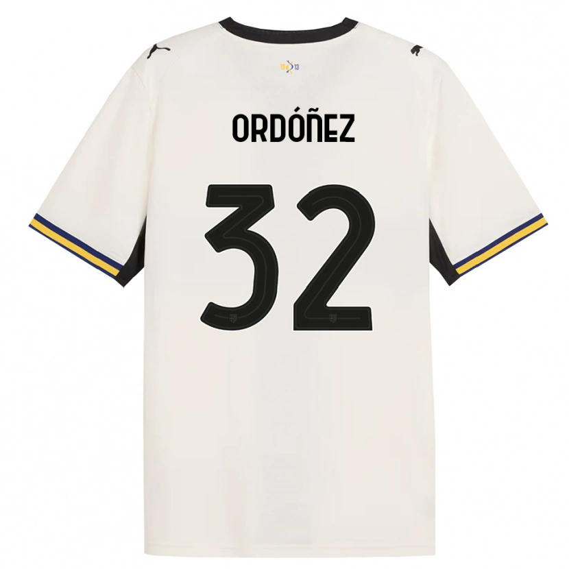 Danxen Kinder Christian Ordóñez #32 Creme Schwarz Gelb Heimtrikot Trikot 2026/27 T-Shirt Österreich