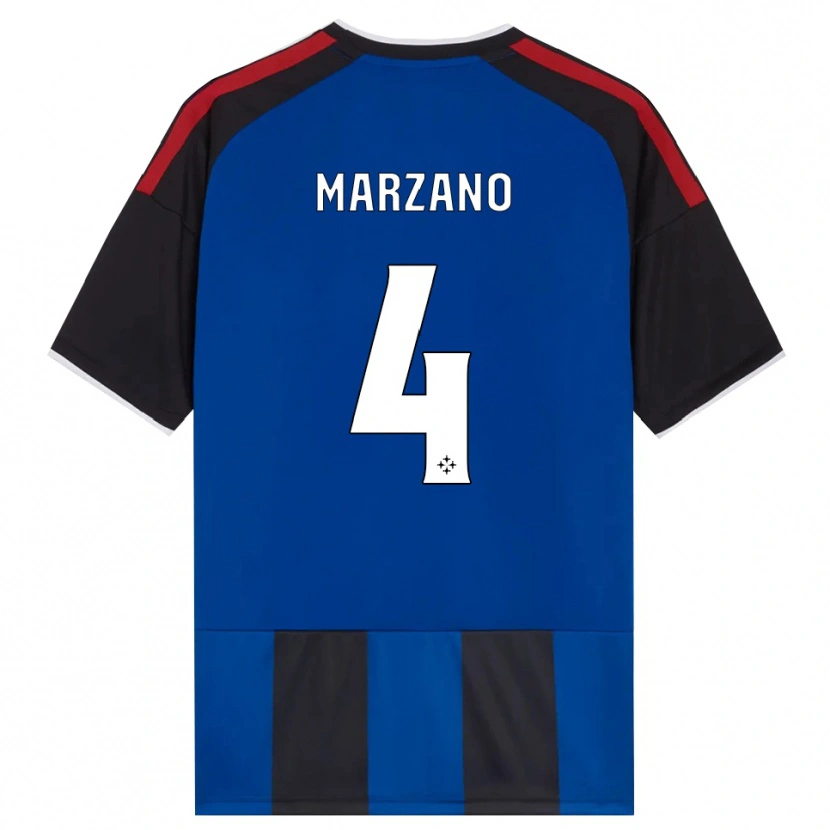 Danxen Kinder Michelangelo Marzano #4 Schwarz Rot Weiß Blau Heimtrikot Trikot 2026/27 T-Shirt Österreich