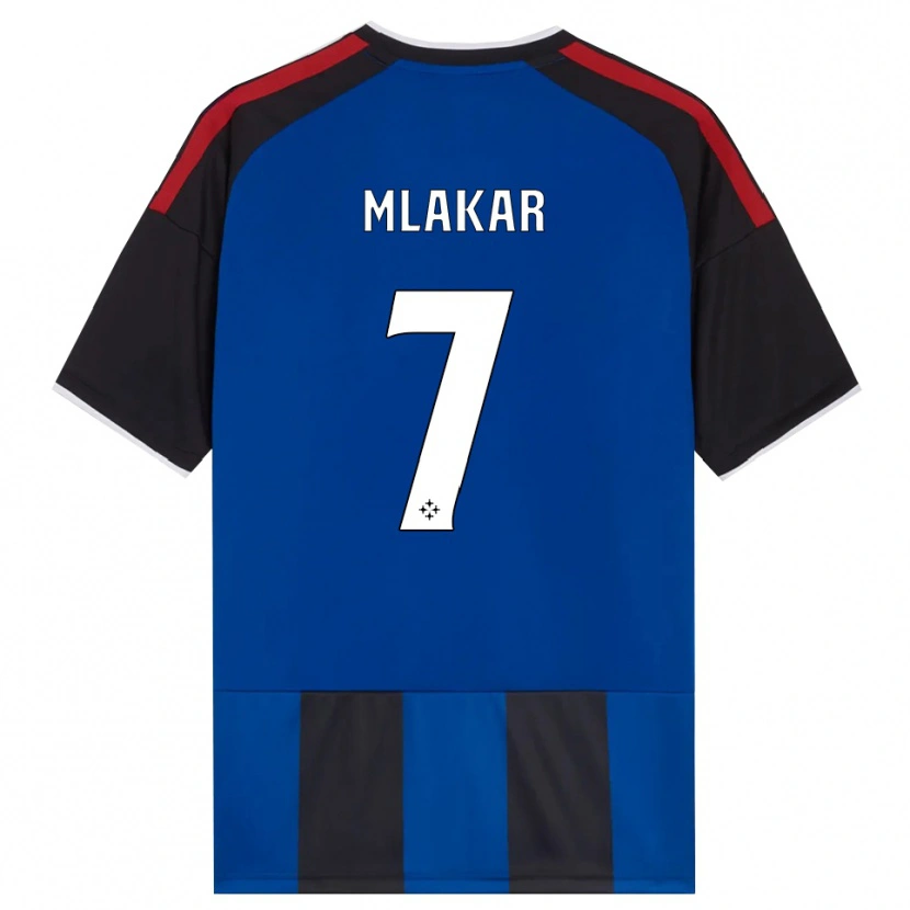 Danxen Kinder Jan Mlakar #7 Schwarz Rot Weiß Blau Heimtrikot Trikot 2026/27 T-Shirt Österreich