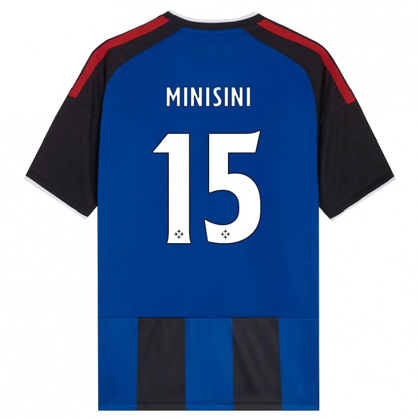 Danxen Kinder Niccolò Minisini #15 Schwarz Rot Weiß Blau Heimtrikot Trikot 2026/27 T-Shirt Österreich