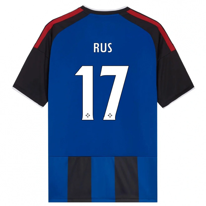 Danxen Kinder Adrian Rus #17 Schwarz Rot Weiß Blau Heimtrikot Trikot 2026/27 T-Shirt Österreich