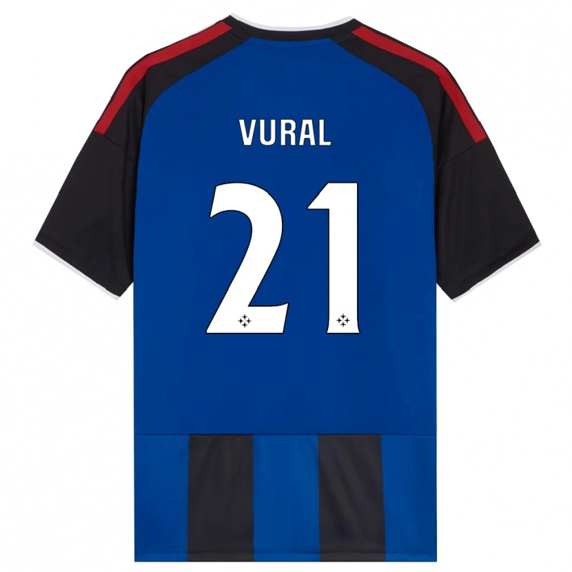 Danxen Kinder İsak Vural #21 Schwarz Rot Weiß Blau Heimtrikot Trikot 2026/27 T-Shirt Österreich