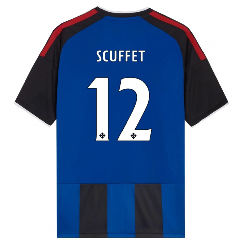 Danxen Kinder Simone Scuffet #12 Schwarz Rot Weiß Blau Heimtrikot Trikot 2026/27 T-Shirt Österreich