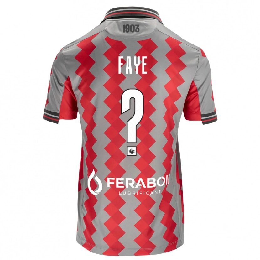 Danxen Kinder Nouroudine Faye #0 Grau Rot Weiß Heimtrikot Trikot 2026/27 T-Shirt Österreich