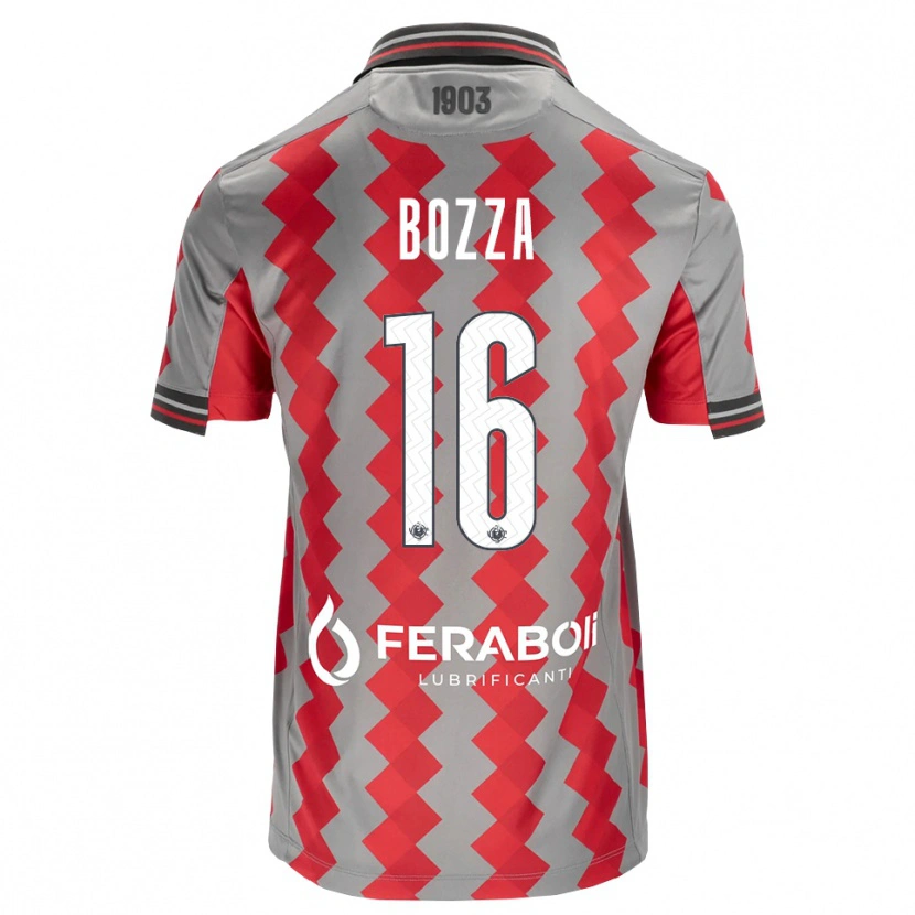 Danxen Kinder Mattia Bozza #16 Grau Rot Weiß Heimtrikot Trikot 2026/27 T-Shirt Österreich