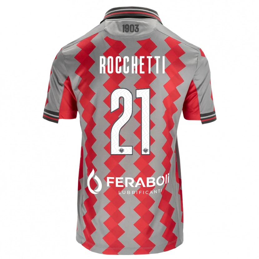 Danxen Kinder Yuri Rocchetti #21 Grau Rot Weiß Heimtrikot Trikot 2026/27 T-Shirt Österreich