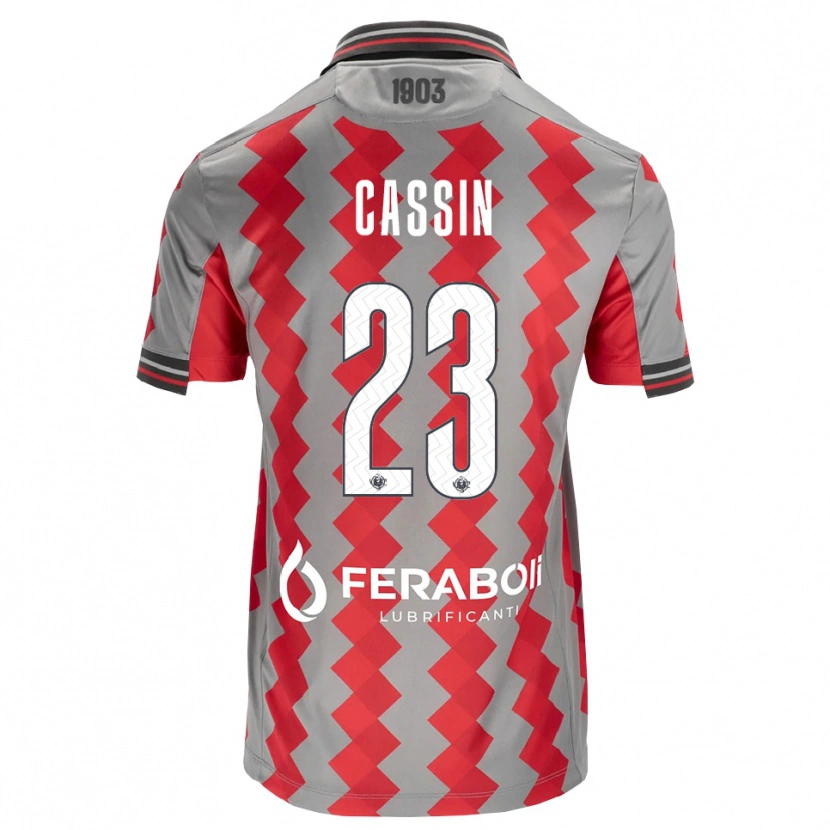 Danxen Kinder Marco Cassin #23 Grau Rot Weiß Heimtrikot Trikot 2026/27 T-Shirt Österreich