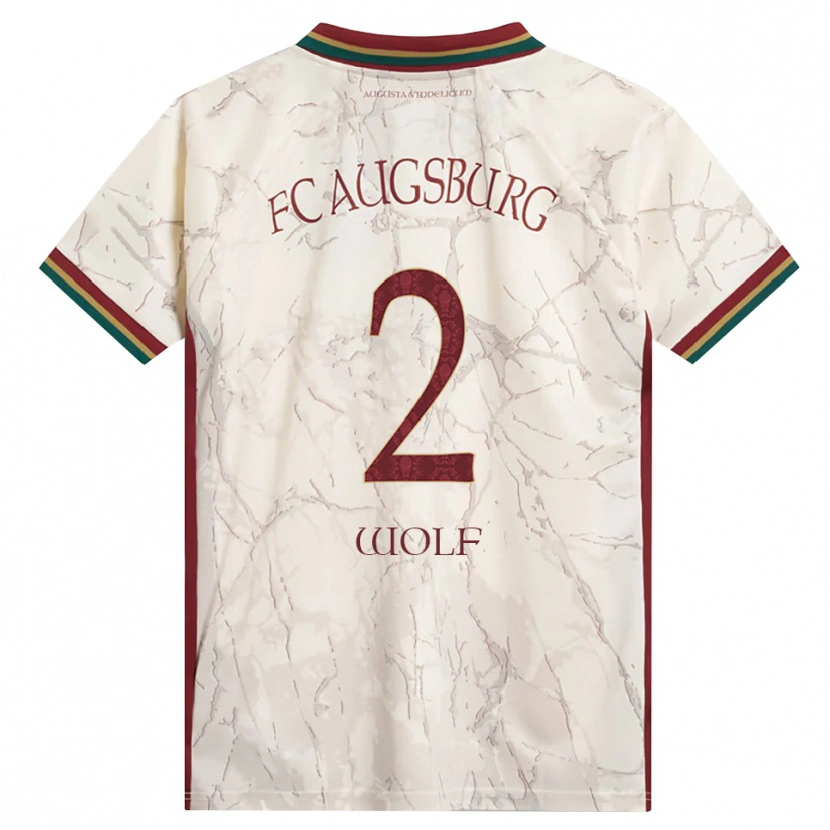 Danxen Kinder Paul Wolf #2 Grün Reis Weiß Burgund Heimtrikot Trikot 2026/27 T-Shirt Österreich