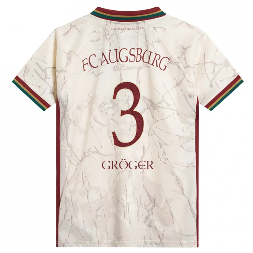Danxen Kinder Elias Gröger #3 Grün Reis Weiß Burgund Heimtrikot Trikot 2026/27 T-Shirt Österreich