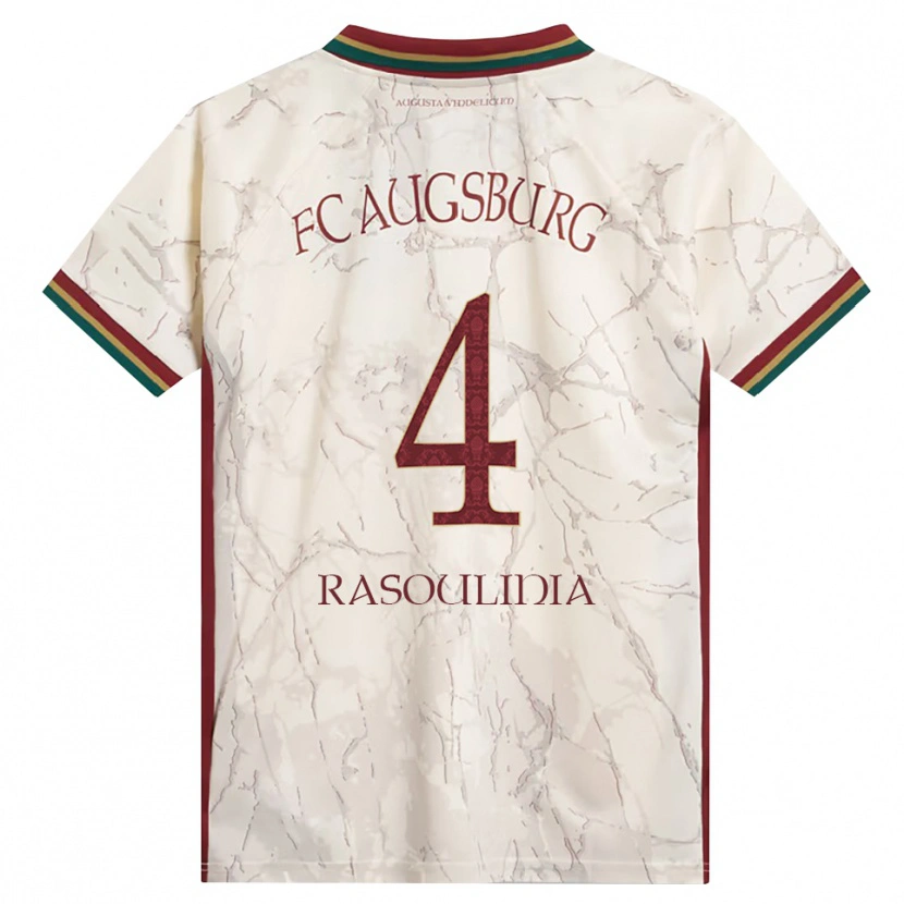 Danxen Kinder Nick Rasoulinia #4 Grün Reis Weiß Burgund Heimtrikot Trikot 2026/27 T-Shirt Österreich