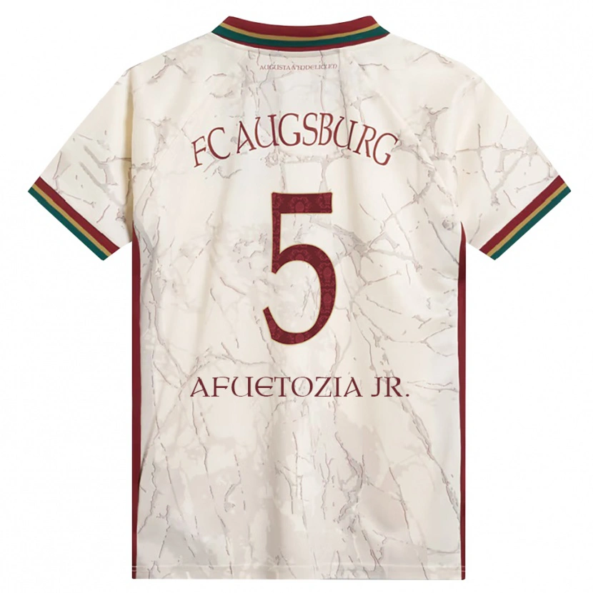 Danxen Kinder Junior Atemkeng #5 Grün Reis Weiß Burgund Heimtrikot Trikot 2026/27 T-Shirt Österreich