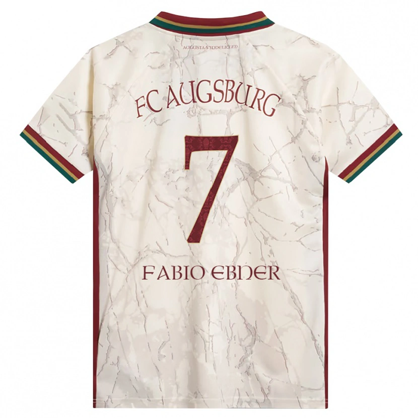 Danxen Kinder Fabio Ebner #7 Grün Reis Weiß Burgund Heimtrikot Trikot 2026/27 T-Shirt Österreich