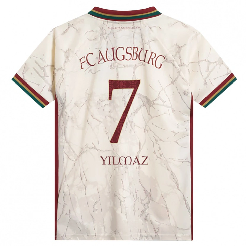Danxen Kinder Eren Yılmaz #7 Grün Reis Weiß Burgund Heimtrikot Trikot 2026/27 T-Shirt Österreich