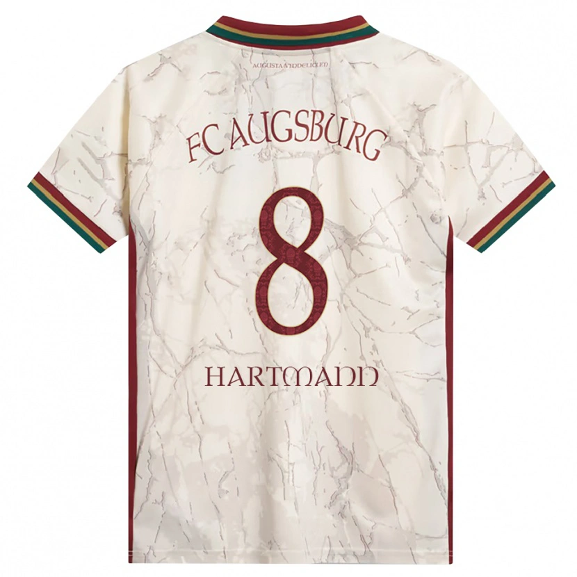 Danxen Kinder Mika Hartmann #8 Grün Reis Weiß Burgund Heimtrikot Trikot 2026/27 T-Shirt Österreich