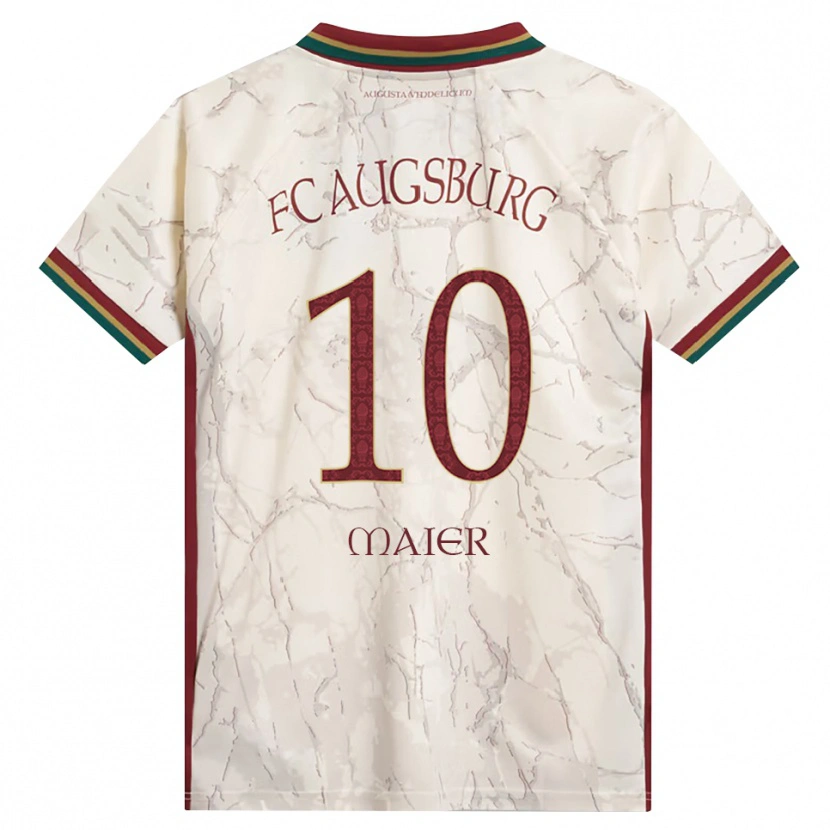 Danxen Kinder Arne Maier #10 Grün Reis Weiß Burgund Heimtrikot Trikot 2026/27 T-Shirt Österreich