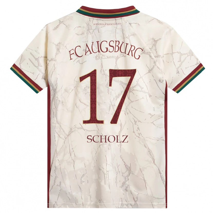 Danxen Kinder Jerome Scholz #17 Grün Reis Weiß Burgund Heimtrikot Trikot 2026/27 T-Shirt Österreich