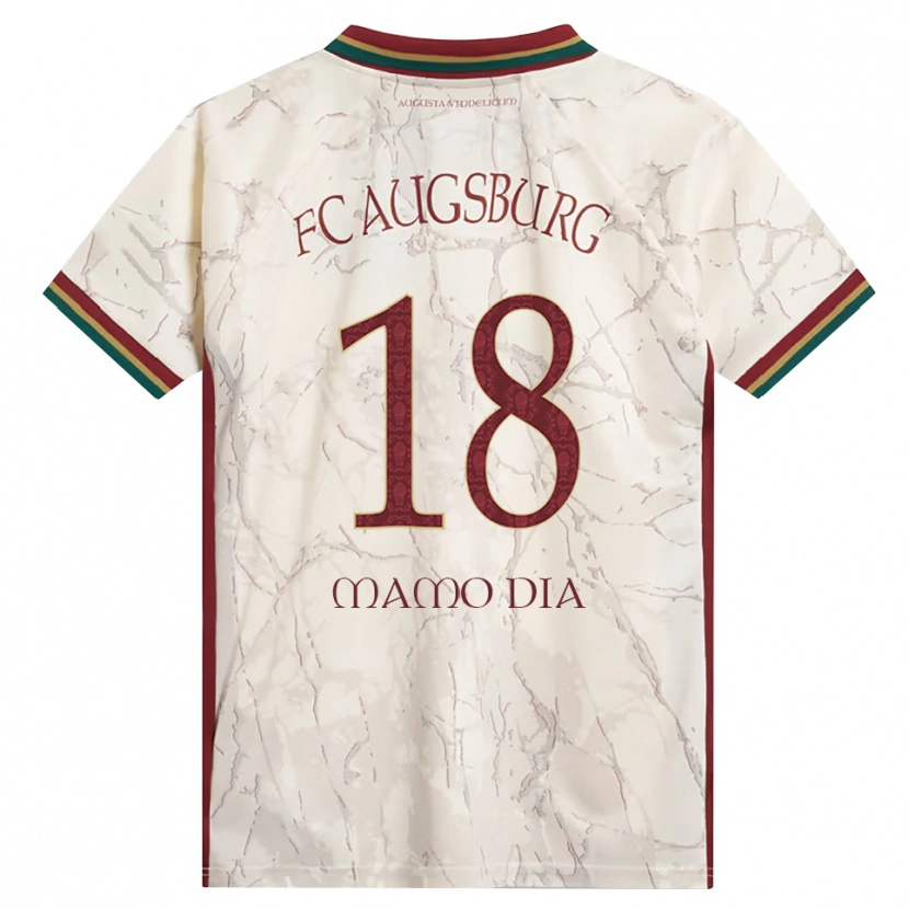 Danxen Kinder Amadou Mamo Dia #18 Grün Reis Weiß Burgund Heimtrikot Trikot 2026/27 T-Shirt Österreich