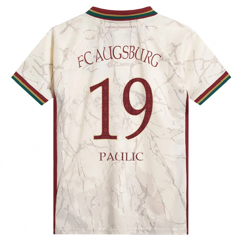 Danxen Kinder Anthony Paulic #19 Grün Reis Weiß Burgund Heimtrikot Trikot 2026/27 T-Shirt Österreich