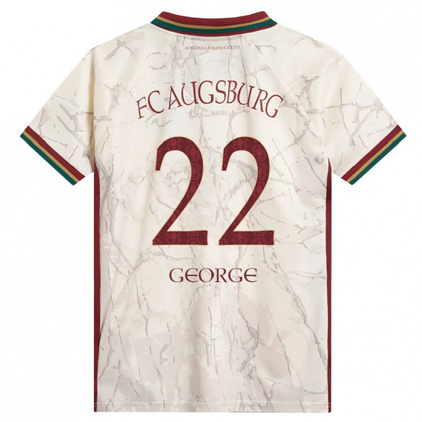 Danxen Kinder Noah George #22 Grün Reis Weiß Burgund Heimtrikot Trikot 2026/27 T-Shirt Österreich