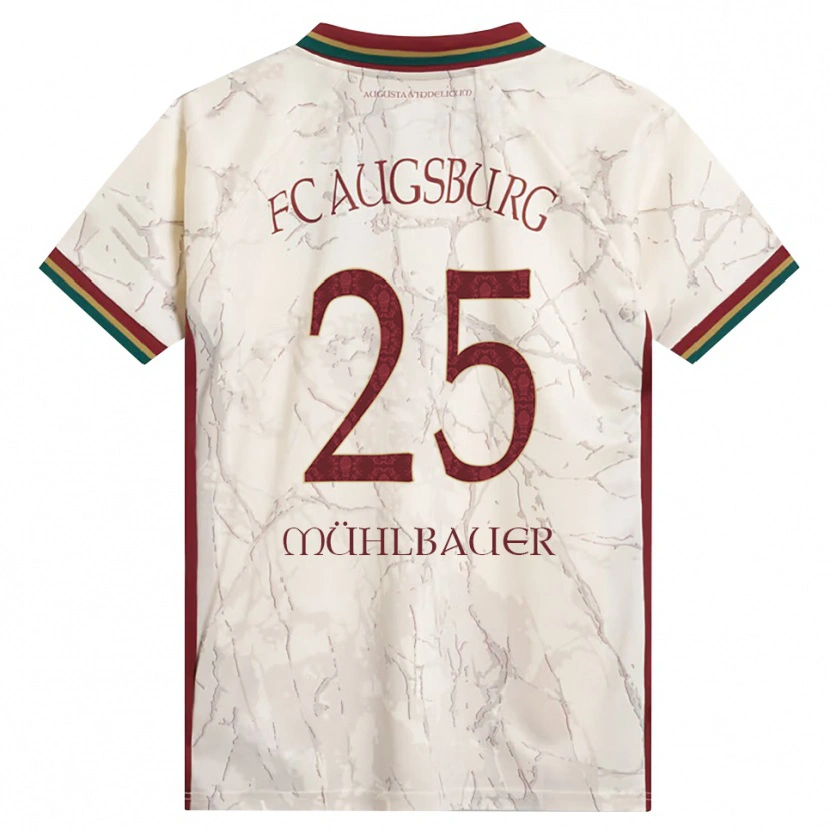 Danxen Kinder Simon Mühlbauer #25 Grün Reis Weiß Burgund Heimtrikot Trikot 2026/27 T-Shirt Österreich