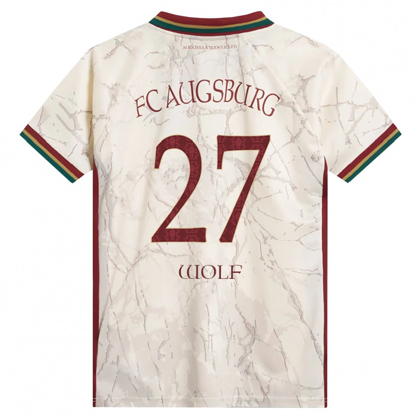 Danxen Kinder Marius Wolf #27 Grün Reis Weiß Burgund Heimtrikot Trikot 2026/27 T-Shirt Österreich
