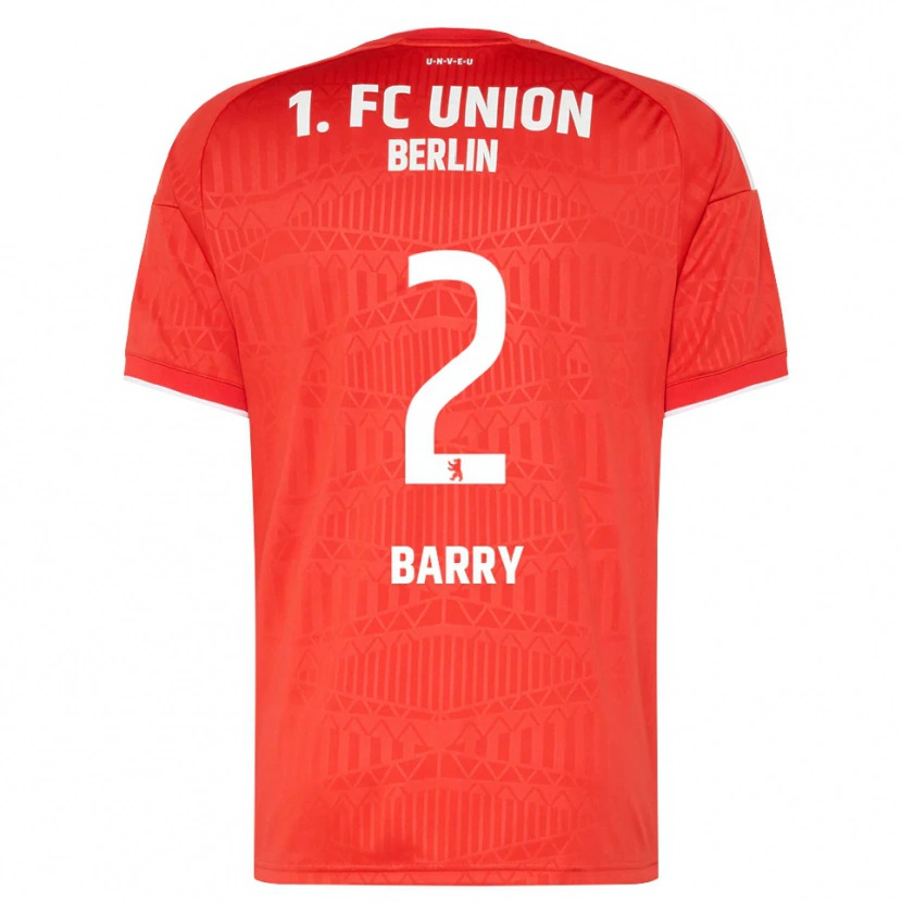 Danxen Kinder Sadou Barry #2 Rot Weiß Heimtrikot Trikot 2026/27 T-Shirt Österreich