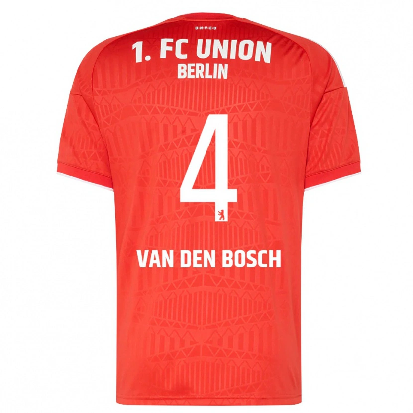 Danxen Kinder Zeno Van Den Bosch #4 Rot Weiß Heimtrikot Trikot 2026/27 T-Shirt Österreich
