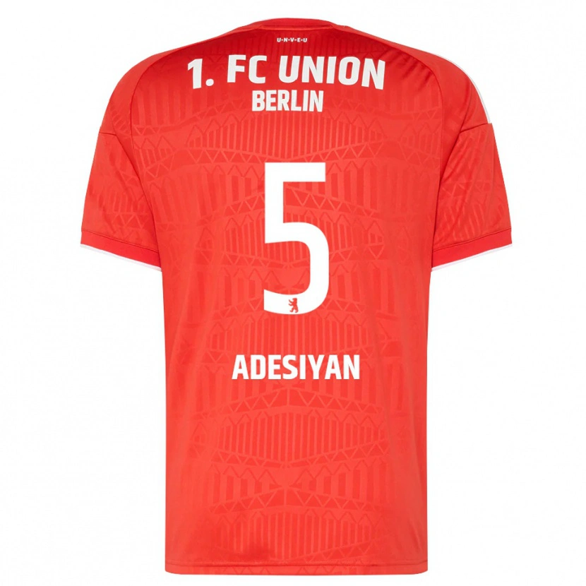 Danxen Kinder Olufemi Adesiyan #5 Rot Weiß Heimtrikot Trikot 2026/27 T-Shirt Österreich